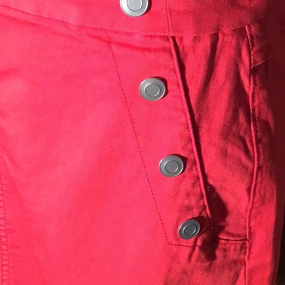 Tribal Jeans midi skirt stretch red 6 - Picture 3 of 7